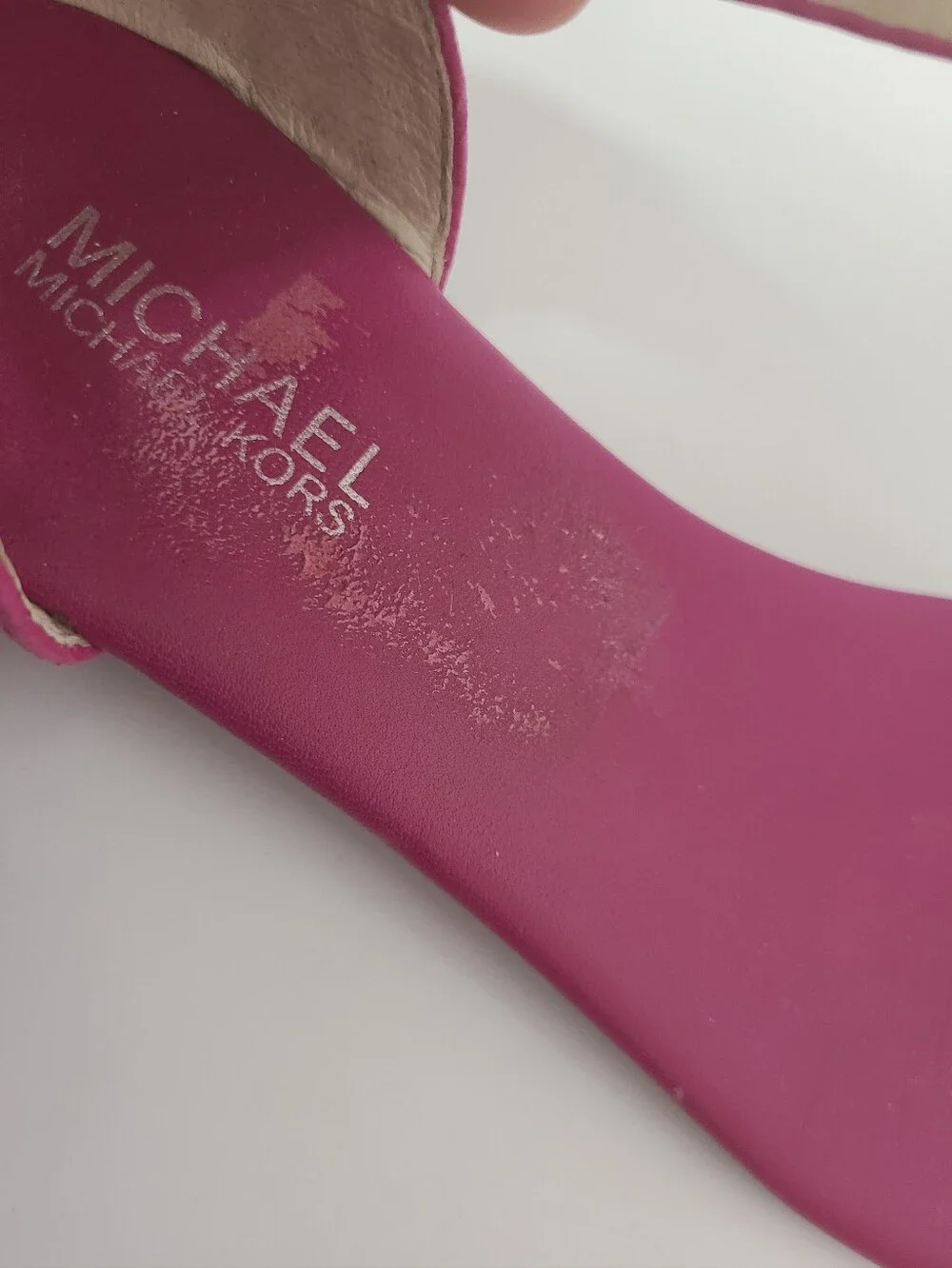 MICHAEL Michael Kors Kristen Flat Thong Sandals Fuchsia Pink Sz 8½